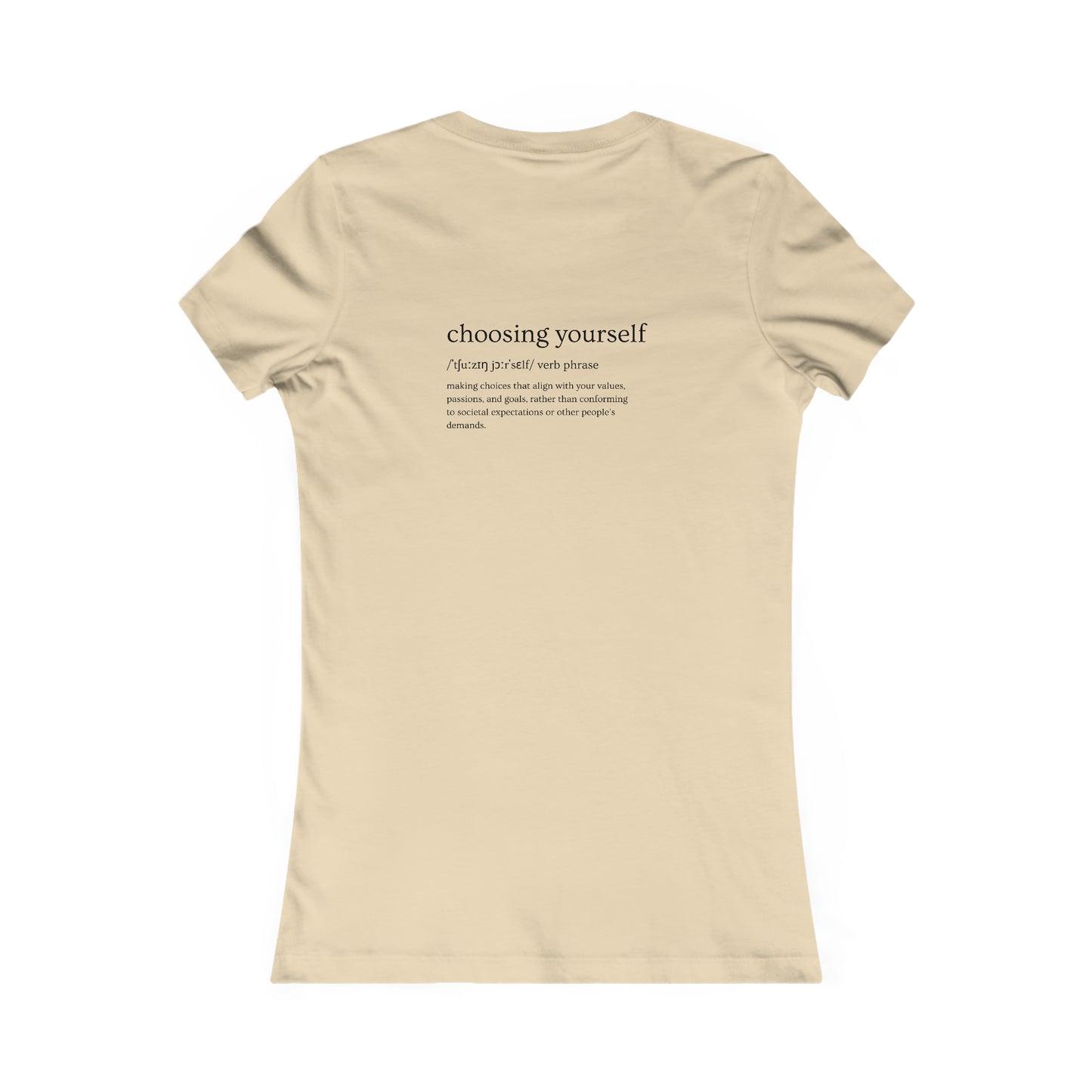 Women's Favorite Tee Black logo heart (USA/CANADA)
