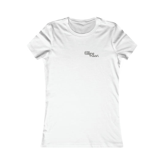 Women's Favorite Tee Black logo heart (USA/CANADA)