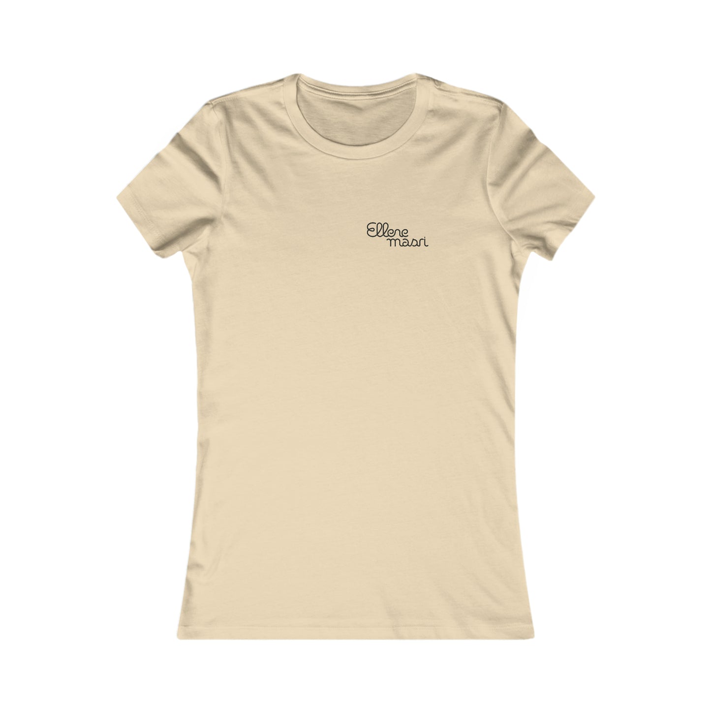 Women's Favorite Tee Black logo heart (USA/CANADA)