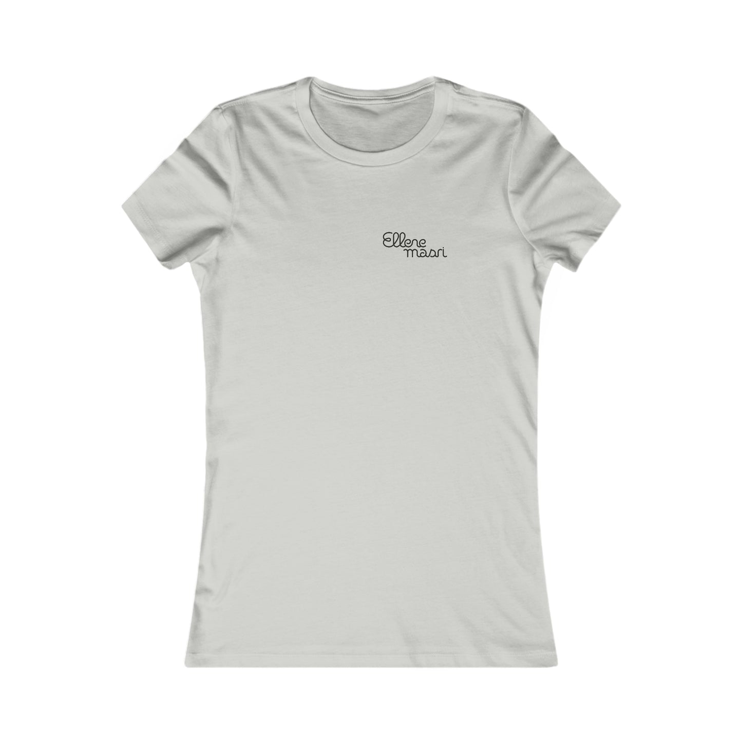 Women's Favorite Tee Black logo heart (USA/CANADA)