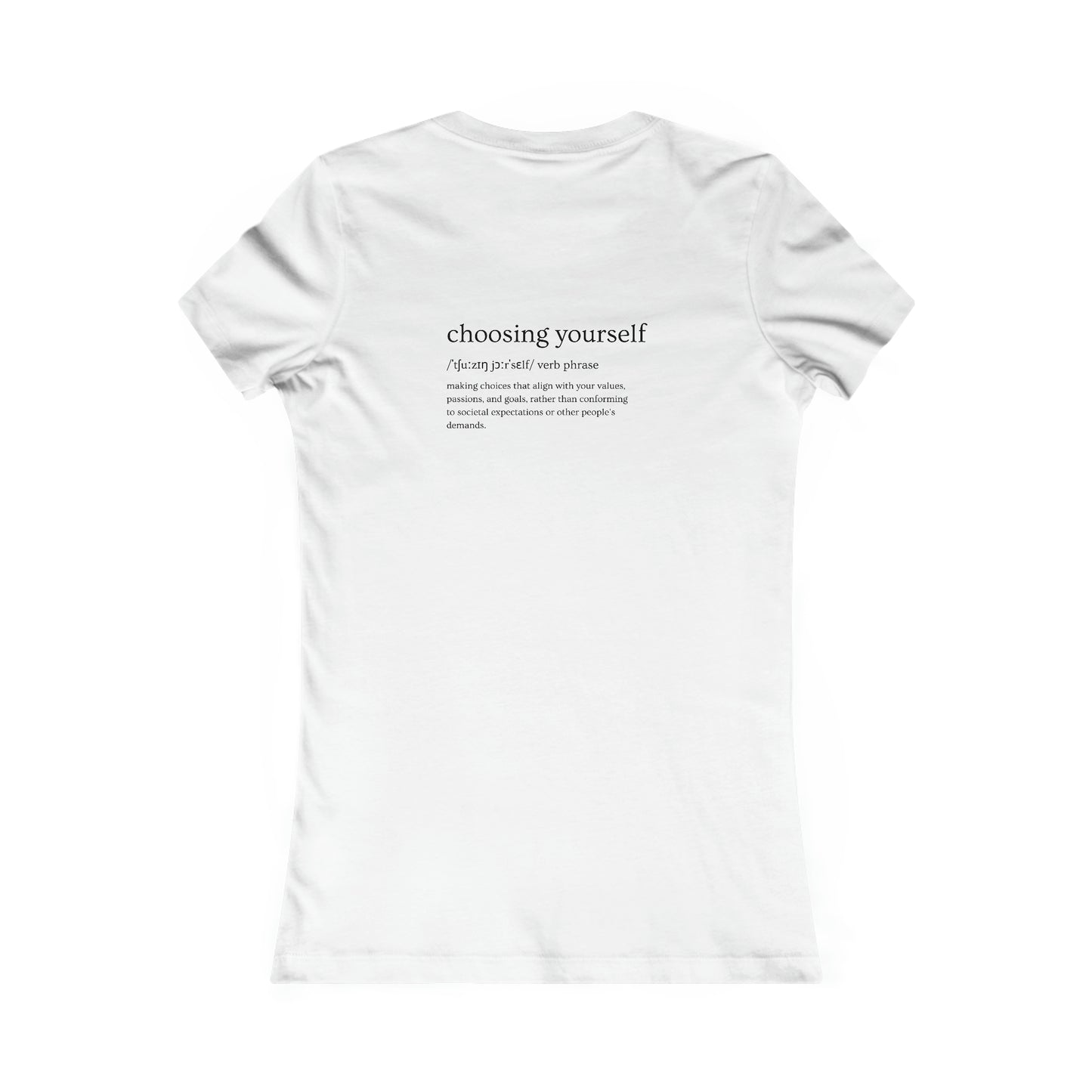 Women's Favorite Tee Black logo heart (USA/CANADA)