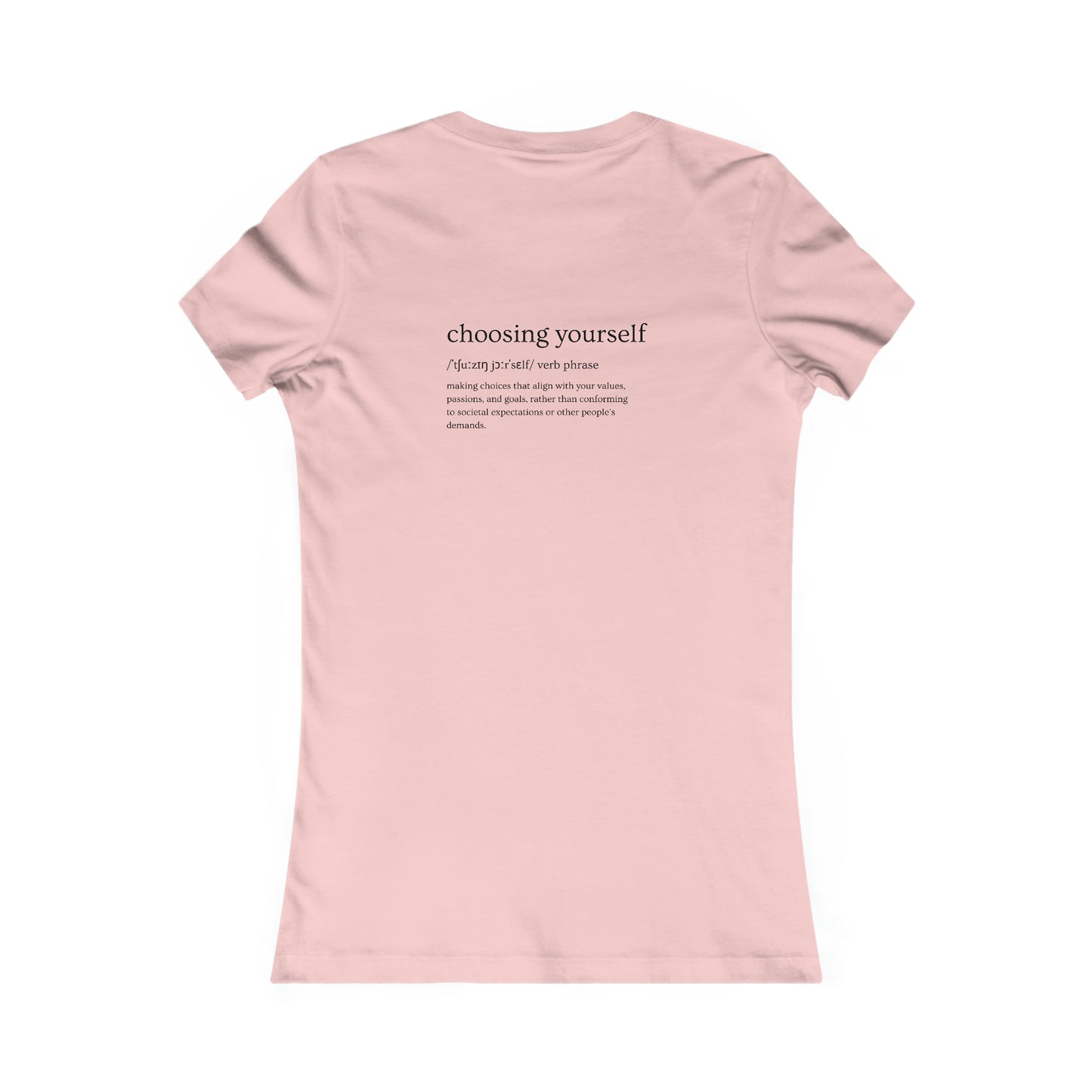 Women's Favorite Tee Black logo heart (USA/CANADA)