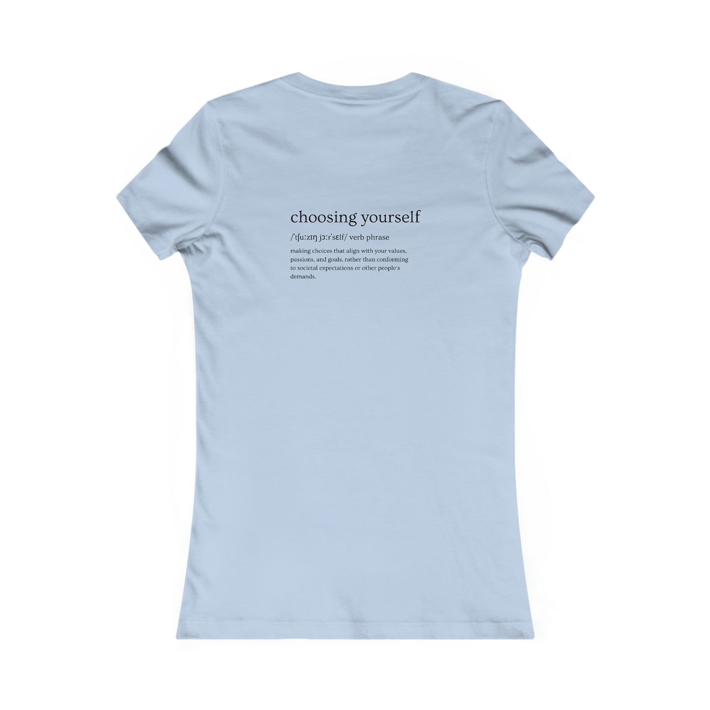 Women's Favorite Tee Black logo heart (USA/CANADA)