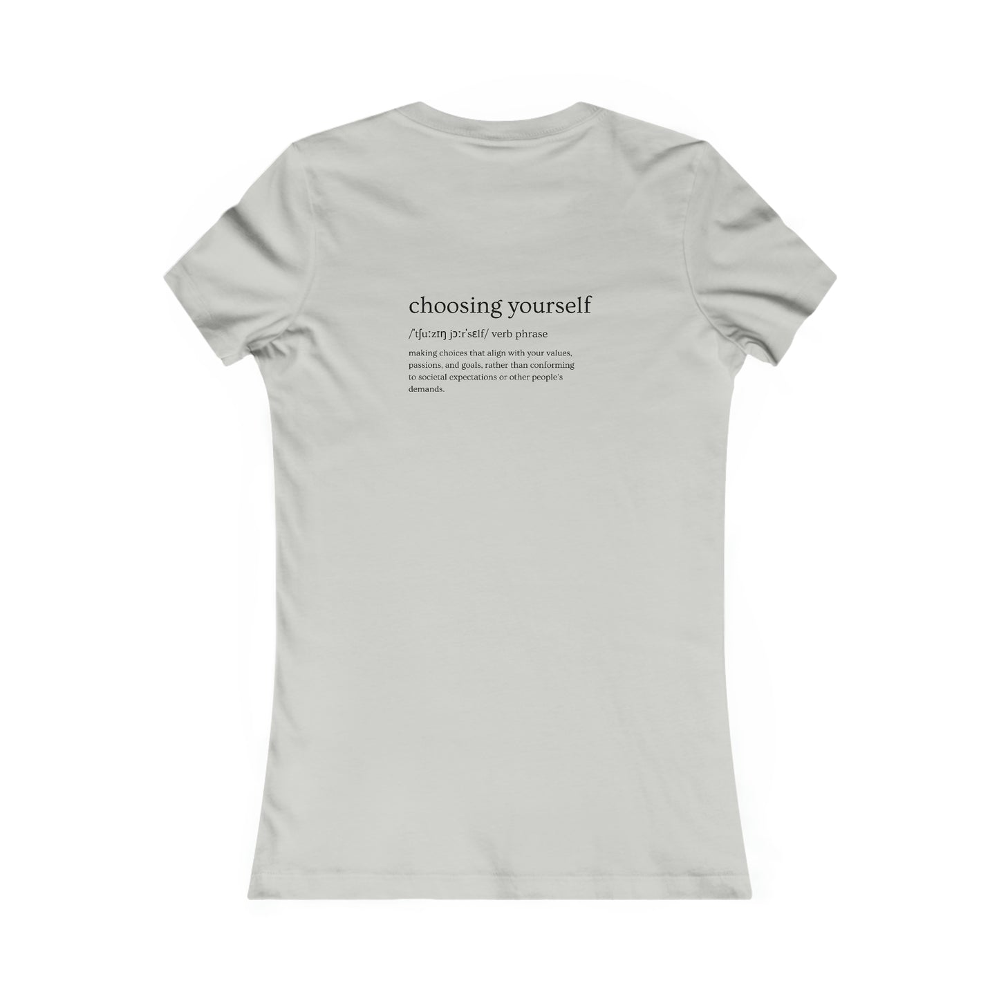 Women's Favorite Tee Black logo heart (USA/CANADA)
